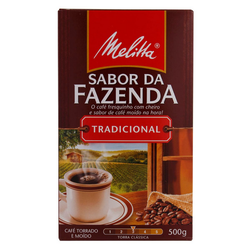 CAFÉ TORRADO E MOÍDO MELITTA SABOR DA FAZENDA CAIXA 500G
