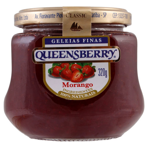 GELEIA MORANGO QUEENSBERRY CLASSIC VIDRO 320G